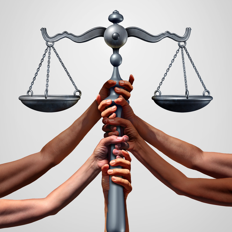 Scales of Justice Tussle - San Francisco Law Firms - Boxer & Gerson Attorneys at Law, LLP