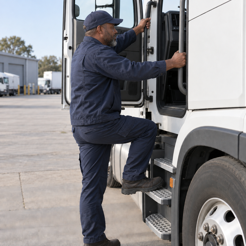 A Man Riding On The Truck - Workers Compensation Attorney -Boxer & Gerson, LLP